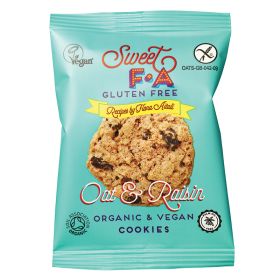 Twin Pack Gluten Free Oat & Raisin Cookies - Organic 48x30g