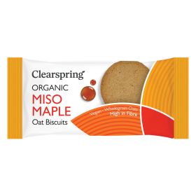 Miso Maple Oat Biscuits - Organic 12x40g