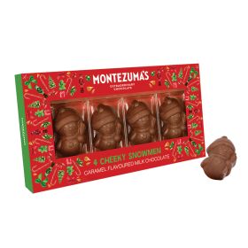 4 Cheeky Snowmen Milk Chocolate Caramel 10x55g