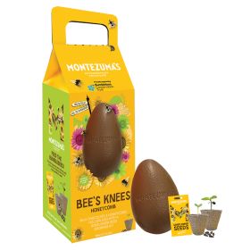 Bee's Knees Milk Chocolate Egg with honeycomb & sun seeds 4x