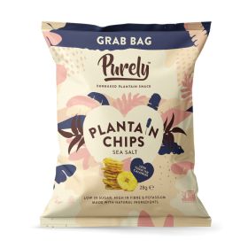 Purely Plantain Chips - Sea Salt(BBE AUG'24) 20x28g