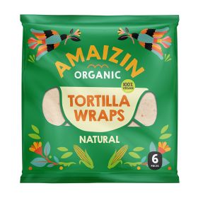 Tortilla Wraps - Organic (bb 18/01/25) 16x240g