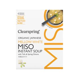 Instant Miso Soup - Mellow White with Tofu - Organic 8x(4x8g