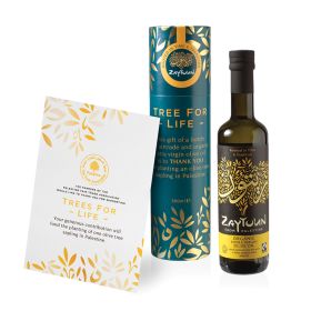 Palestine Tree Planting & EVOO Gift Tube - Organic 1x500ml