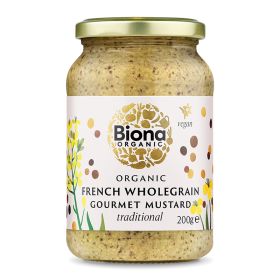 French Wholegrain Mustard Traditional - Organic 6x200g