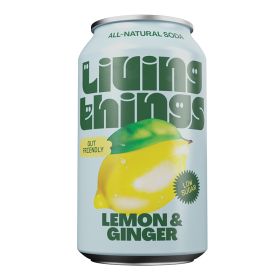 Gut Friendly Soda Lemon & Ginger 12x330ml