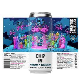 Chip In - Blueberry & Blackberry Kombucha 12x330ml